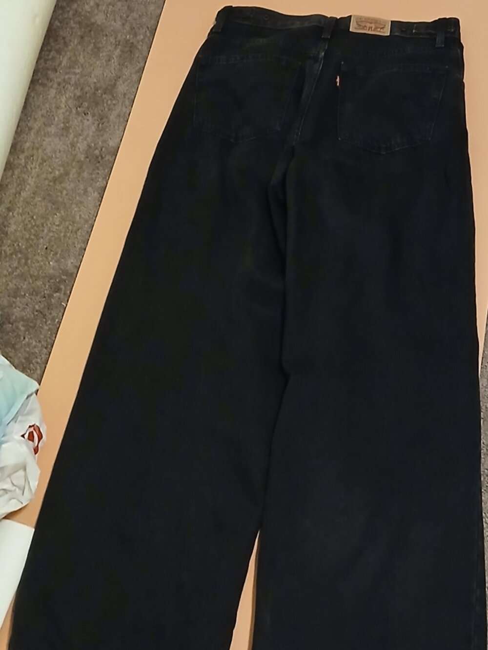 Levi’s Women’s Wide Leg Jeans Dark Charcoal Denim W27 Excellent Condition